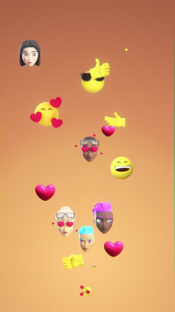 Animated reactions and emojis during a live stream