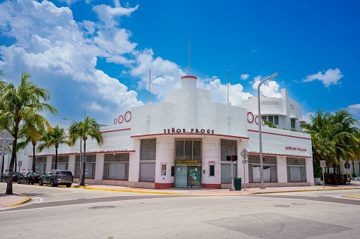 Miami Beach, FL, USA - June 29, 2023: Senor Frogs Miami Beach shut down out of business