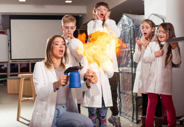 Explosion during the experiment. Unsuccessful experiment in the chemical laboratory