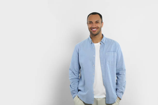istock Portrait of handsome young man on white background, space for text 1506180587