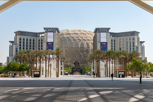 Dubai, United Arab Emirates. November 29th, 2022: dubai exhibition centre. various pavilions on expo 2020