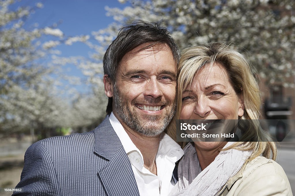 Close up of couples smiling face  30-39 Years Stock Photo