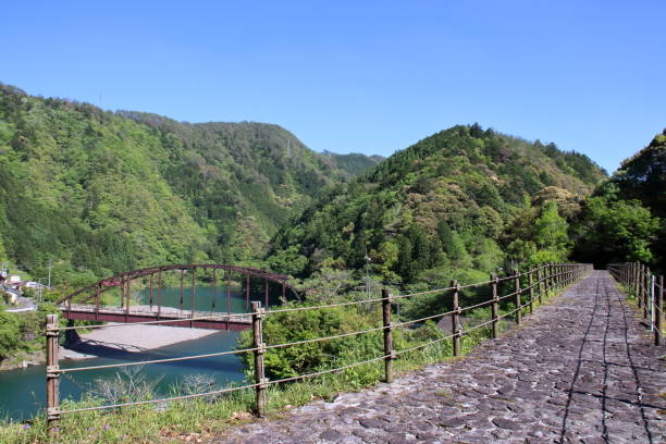 istock Shimotsui Spectacle Bridge,View from the bridge (Shimanto Town, Kochi Prefecture) 1506412594