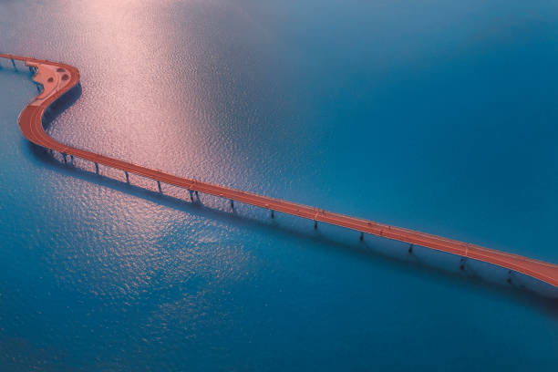 istock Sightseeing bridge on the sea, Beihai, China, simple composition 1506585653