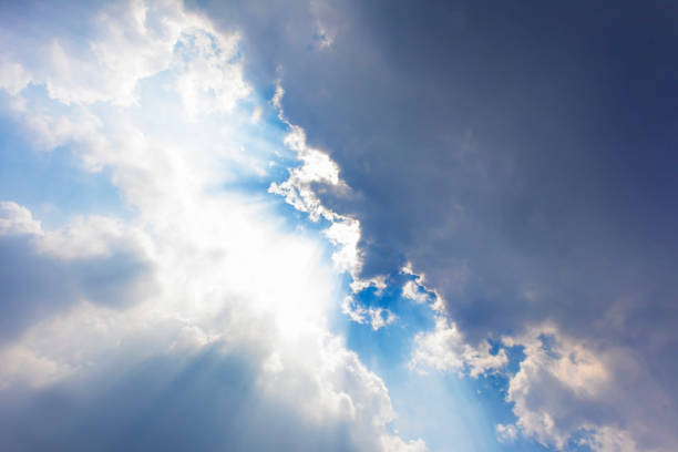 istock Blue sky and white clouds with sunlight,Blue sky and floating clouds 1506603107