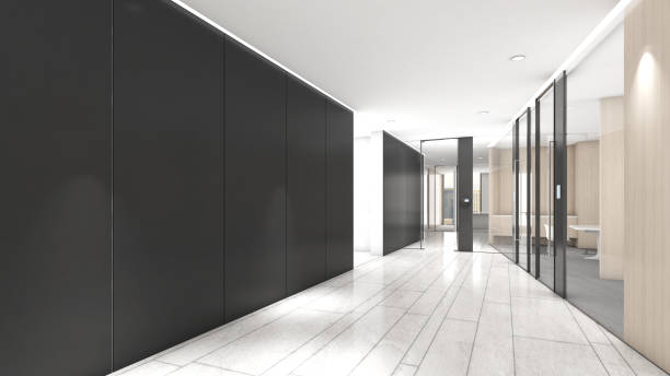 istock Company hallways and meeting rooms,office space,3d rendering 1506603657