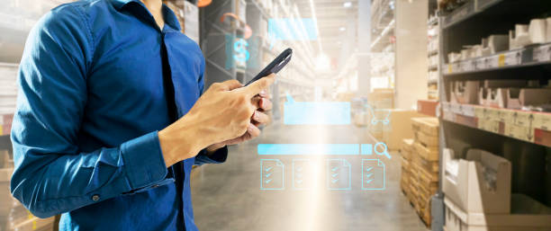 istock Using Mobile for order online,Business and commerce connect data around the world,Commercial business,order online,online shopping delivery 1506604770