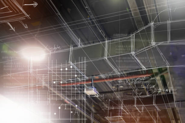 istock Working on construction drawings and indoor air conditioning systems 1506605307