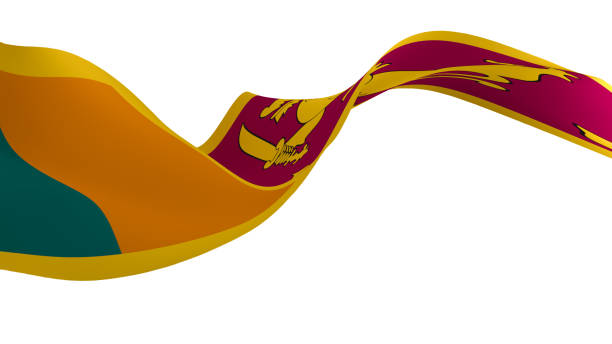 istock national flag background image,wind blowing flags,3d rendering,Flag of Sri Lanka 1506609063