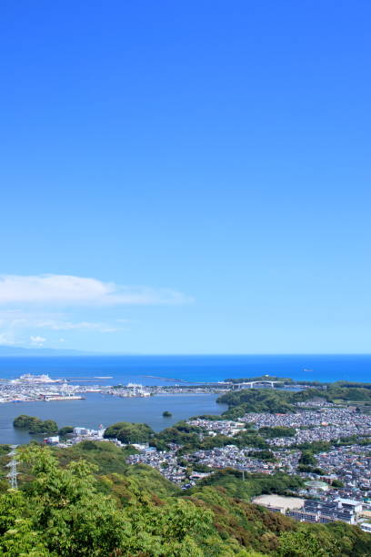 istock Comparing a cruise ship and the Urado Bridge (from the summit of Mt. Washio, Kochi Prefecture) 1506634000