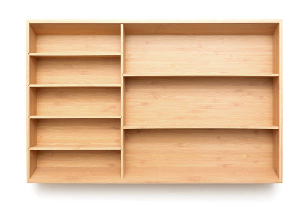 istock Empty wooden drawer cutlery tray 1506638808