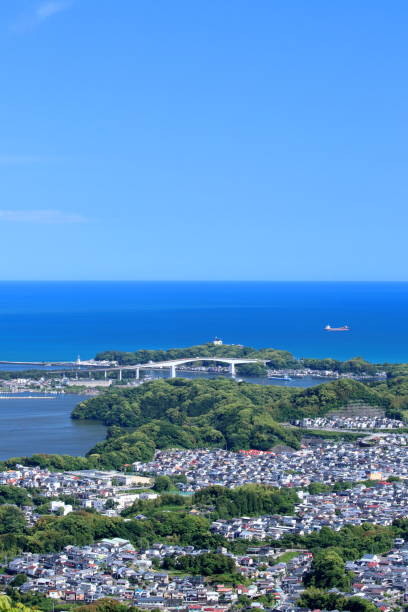 istock Mt. Washio, View Urado Bridge from the summit,Early summer (Kochi City, Kochi Prefecture) 1506642610