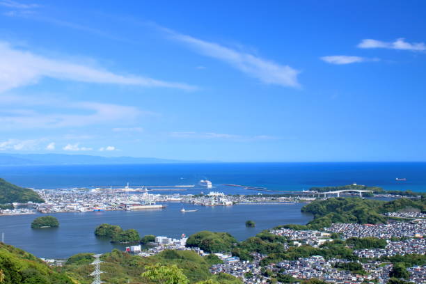 istock Seeing off a cruise ship from Mt. Washio,Early summer (Kochi City, Kochi Prefecture) 1506643713