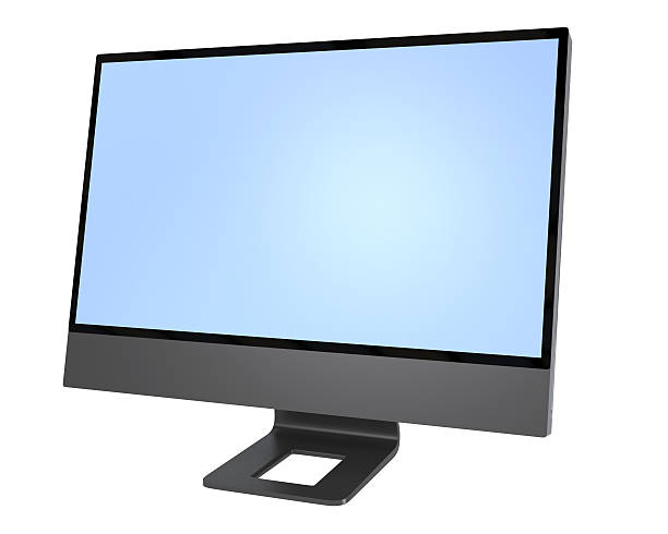 istock single LED monitor with blank screen 150674458