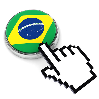 Brazilia flag button