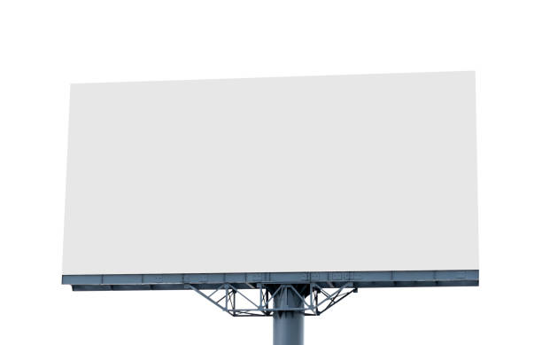 istock Outdoor pole billboard isolated on white background with clipping path 1506821908