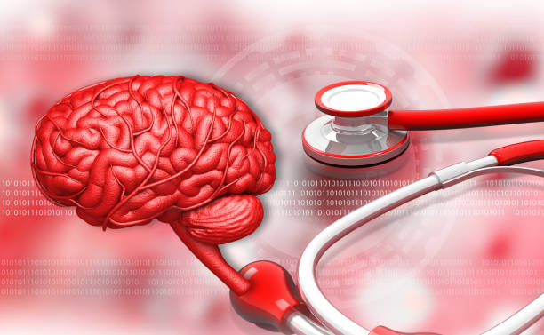 istock Human brain anatomy with stethoscope background 1506843948