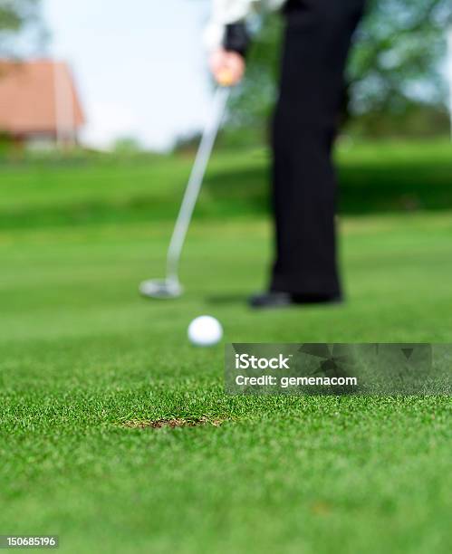 Golfsituation Stockfoto und mehr Bilder von Entspannung - Entspannung, Erwachsene Person, Fotografie