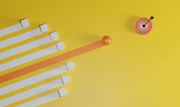 istock Leadership concept, One leader orage sphere leads other white boxes. Winning strategy in business, 1506852617