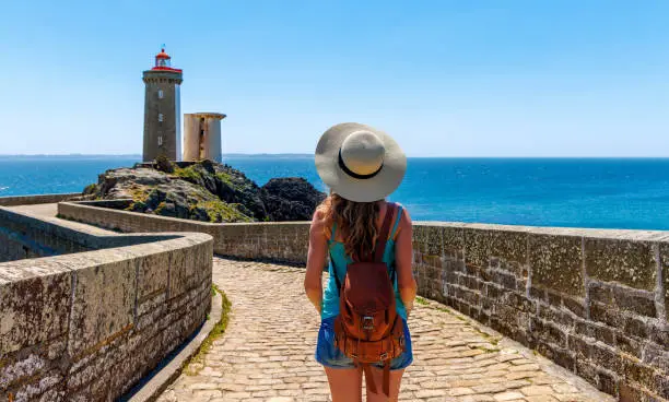 Lighthouse of Petit Minou in Plouzane,  Brittany, Finistere nera Brest- France