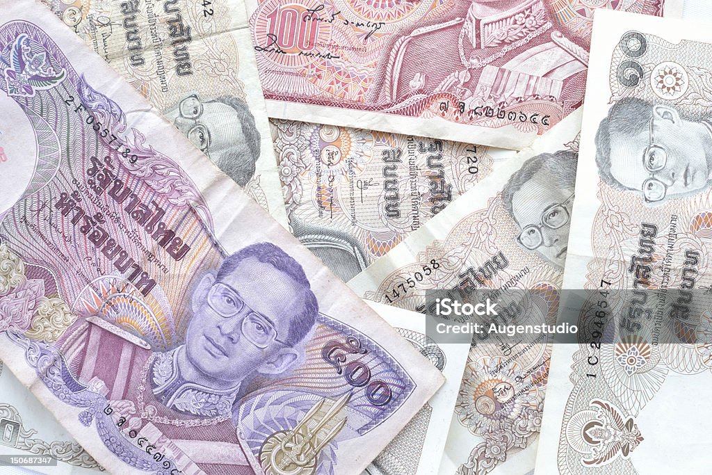 レトロなタイ banknotes - カラー画像のロイヤリティフリーストックフォト