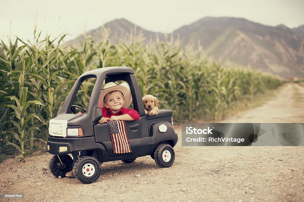 American pour enfants - Photo de Pick-up libre de droits