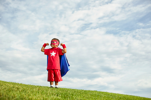 A little superhero ready to save the world. It is never too early to be super.