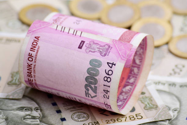 istock Closeup of indian currency banknote 1506898665