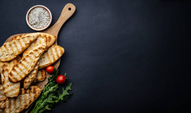 istock Toasts with tomato and salt 1506906970