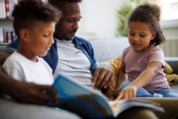 istock Father and kids. Children education and development concept 1506936280