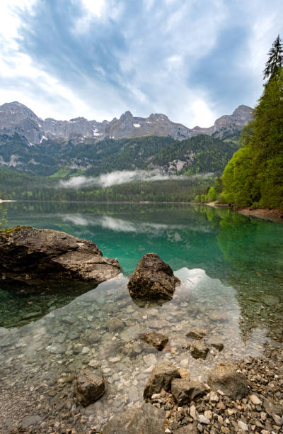 istock Lake Tovel in the Dolemites during a cloudy morning. 1506936839