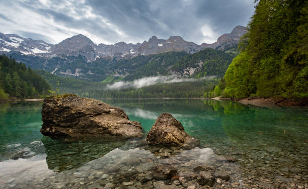 istock Lake Tovel in the Dolemites during a cloudy morning. 1506936850