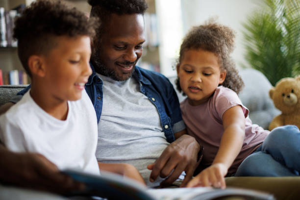 istock Father and kids. Children education and development concept 1506936895
