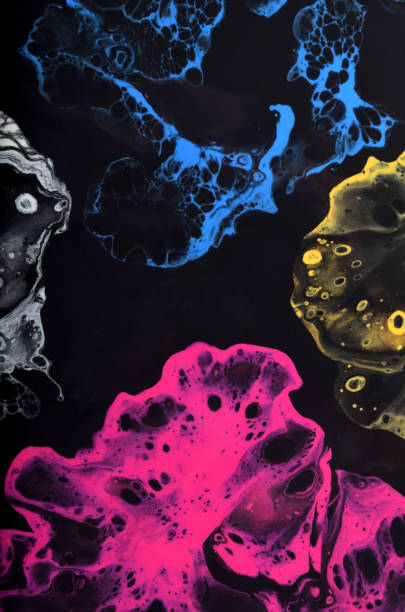 istock colorful abstract art background with cells on black 1506986298