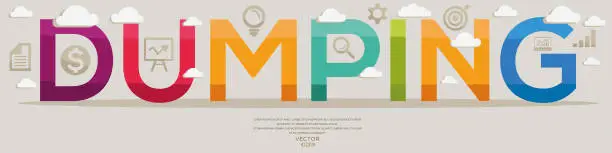 Vector illustration of Creative (Dumping) Design