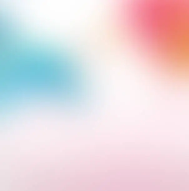 Photo of Blurred abstract red blue white gradient color transit colorful palette frosted glass effect backdrop