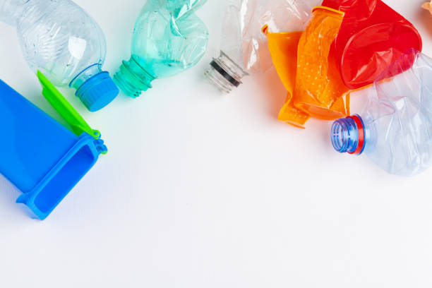 istock Top view of Different garbage materials with recycling 1507063643