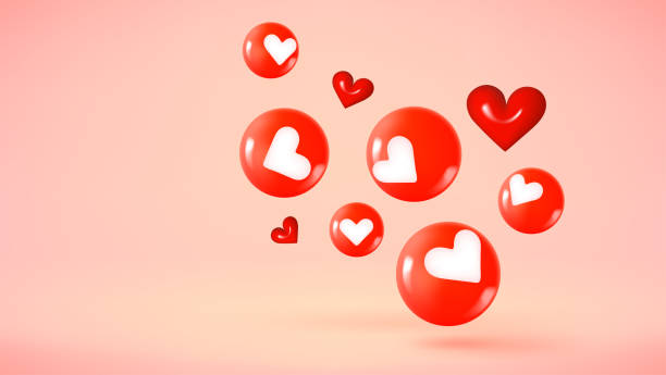 istock Social media icons on pink background. 3d vector illustration 1507153735