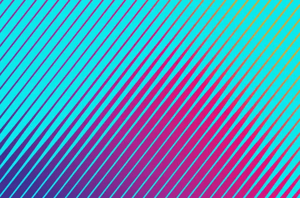 Vector illustration of Half tone background with diagonal stripes