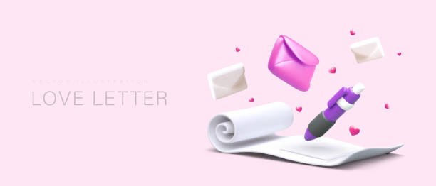istock Love correspondence with foreigner. Portfolio in dating agency 1507182429