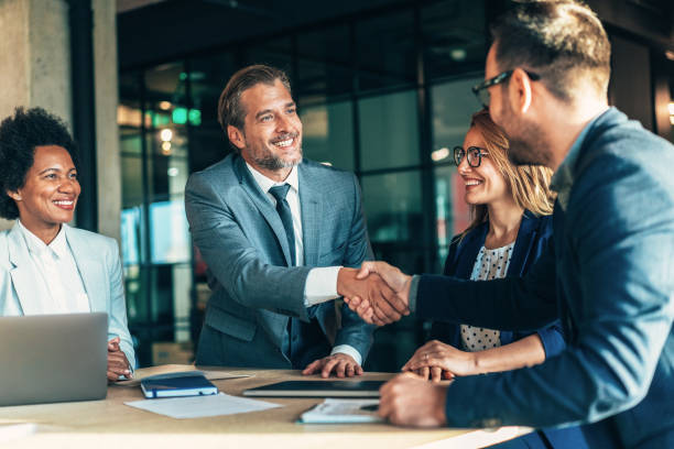 istock Handshake for the new agreement 1507215000