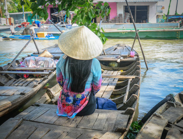 istock Wooden boats on Mekong River 1507216575