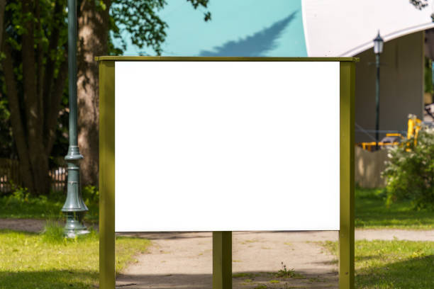 istock Empty white billboard outside the festival tent 1507218710