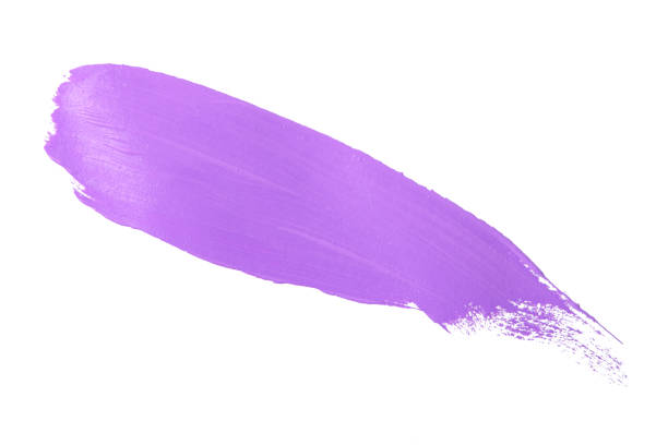 istock colored brush stroke paiting over isolated background, canvas watercolor texture, pink lipstick smudge 1507227803