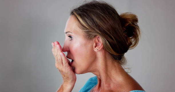 Mouth Care Check. Dental Teeth Problem Mouth Care Check. Dental Teeth Problem And Breath breath vapor stock pictures, royalty-free photos & images