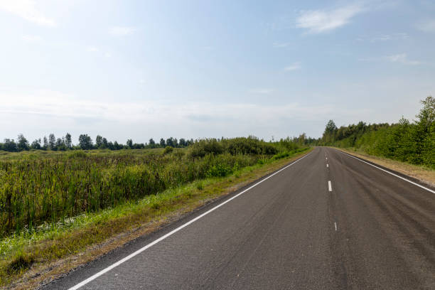 istock Narrow paved road for cars 1507231399