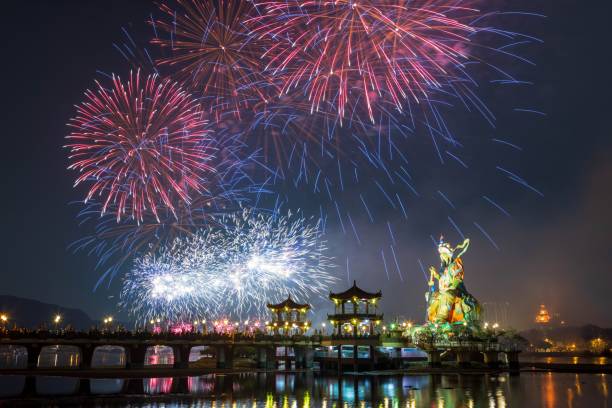 istock fireworks light up the sky over the water in this image 1507233528