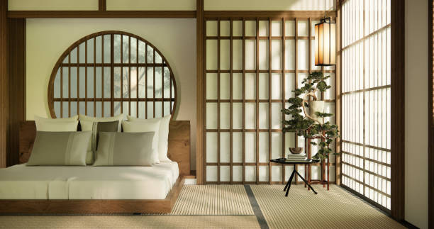 istock Bed room original - Japanese style interior design. 1507323542