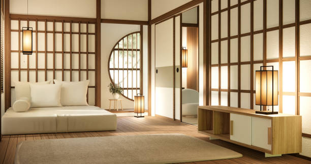 istock Bed room original - Japanese style interior design. 1507323547