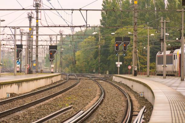 istock Bruges, Belgium. Bruges train station. Sint Pieters train platform. 1507327925